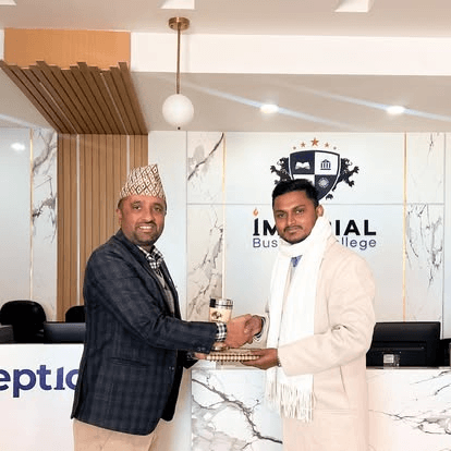 Felicitation at Imperial Business College